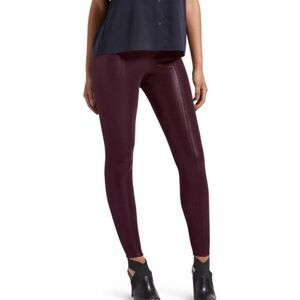 Kendall + Kylie Women's Mid-Rise Faux Leather Purple Skinny Leggings Size S NWT